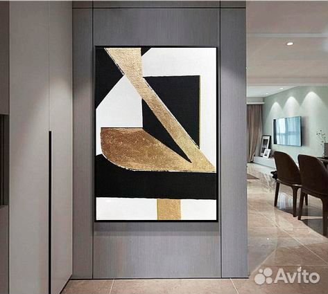 Картина Интерьерная с золотом