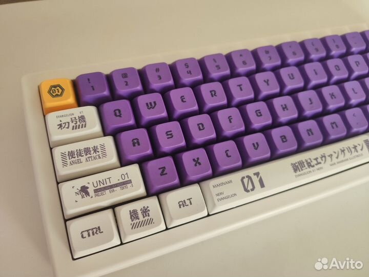 Кастомная игровая клавиатура GMK67 Evangelion Eva