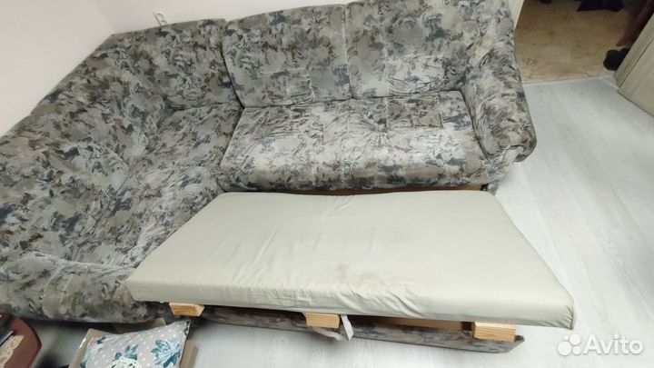 Набор мягкой мебели: угловой диван+кресло