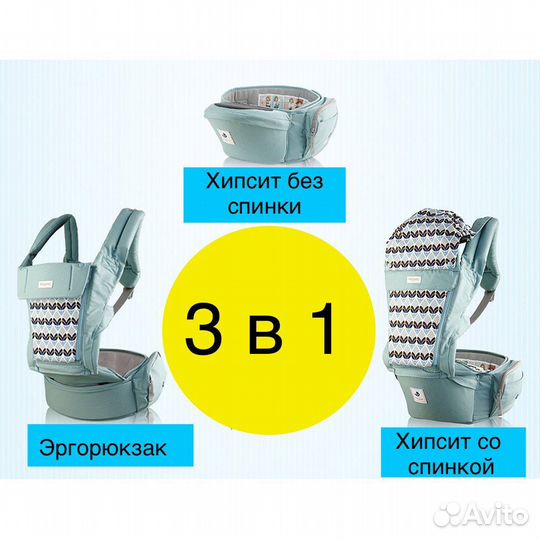 Эргорюкзак + хипсит pognae all in one