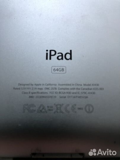 Apple iPad 3 64gb sim
