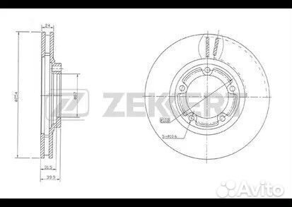 Диск тормозной задний Hyundai Matrix 2001-2010
