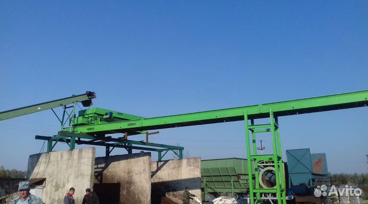 Грохот звездчатый с конвейером