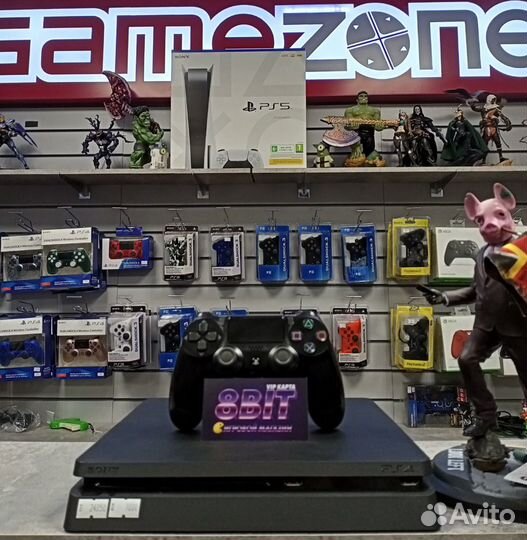 Sony PS4 Slim 1000GB + 10 игр