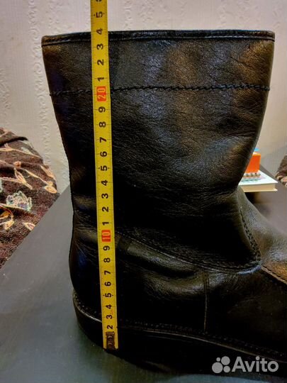 Сапоги мужские зимние натуральная кожа мех 44