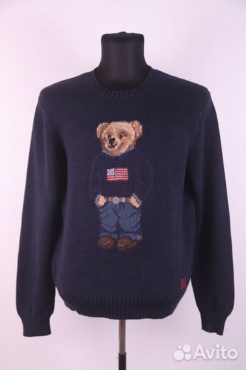 Ralph Lauren Polo Bear свитер хлопок лен