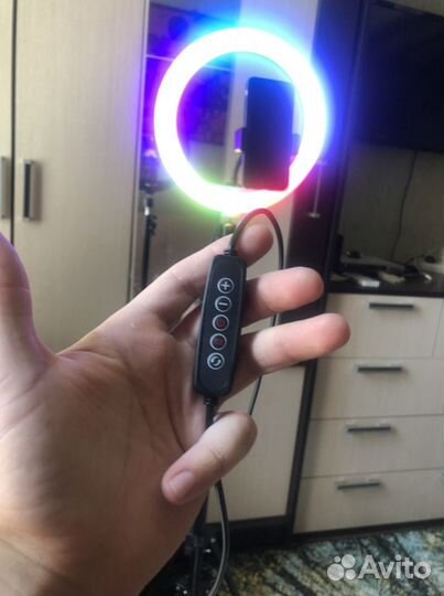 Led лампа селфи кольцо цветное