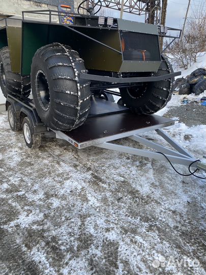 Прицеп легковой двухосный платформа