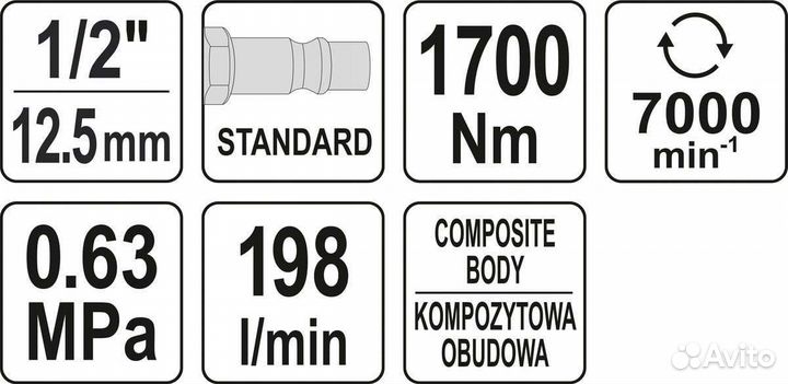 Пневмогайковерт 1700