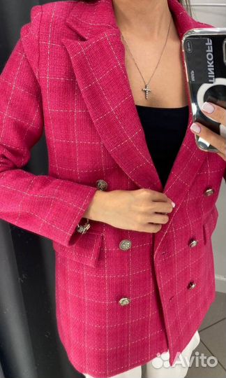 Пиджак женский твидовый