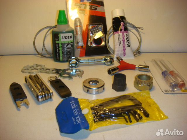 Велосипедные инструменты насосы замки