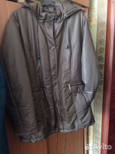 Пуховик зимний женский 52 54 и куртка демисезонная