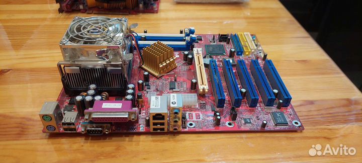 Материнская плата Biostar p4tse ver.7.0 + протс