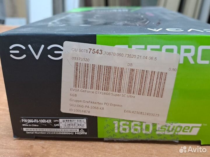 Видеокарта gtx 1660 super 6gb