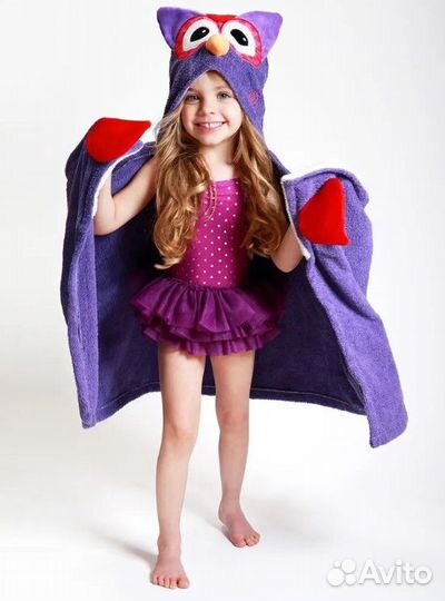 Полотенце с капюшоном д (2+) Zoocchini.Сова Оливия