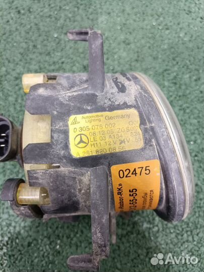 Птф правый Mercedes-Benz Ml W164 M272.967 2005