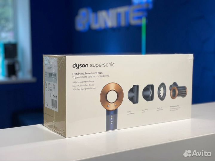 Фен Dyson Supersonic HD15 Синий / Медь