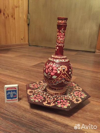 Деревянная ваза