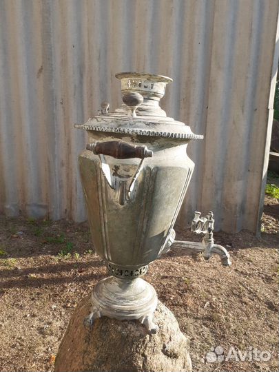 Самовар на дровах СССР латунный 10 л