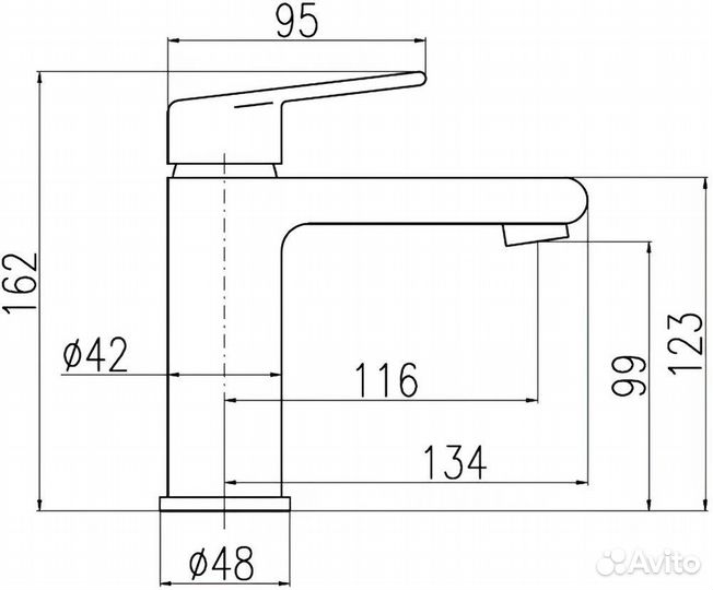 Смеситель для раковины Rav Slezak Colorado CO328.5