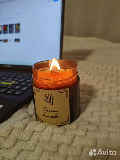 Ароматическая свеча ручной работы