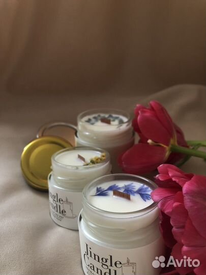 Свечи ручной работы из соевого воска