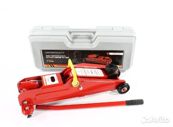 Домкрат 3 т подкатной 135x385 в кейсе Samson