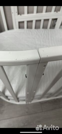 Кроватка трансформер овальная