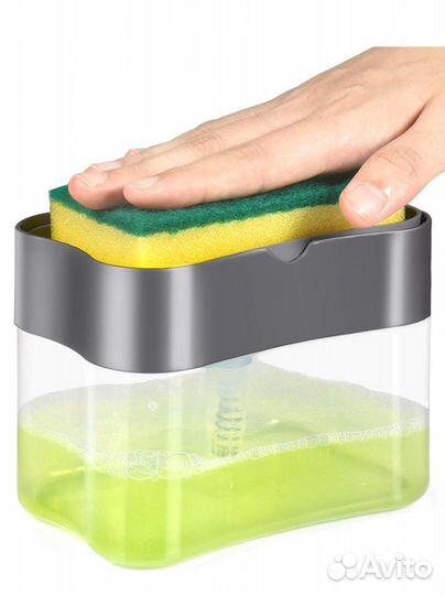 Дозатор для моющего средства с держателем губки