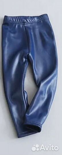 Зимние леггинсы под кожу и брюки 128-134