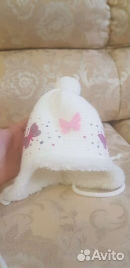 Шапка детская для девочки зимняя