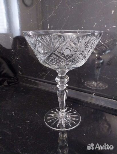Ваза хрустальная на ножке СССР