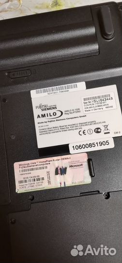 Ноутбук fujitsu siemens xi 1526
