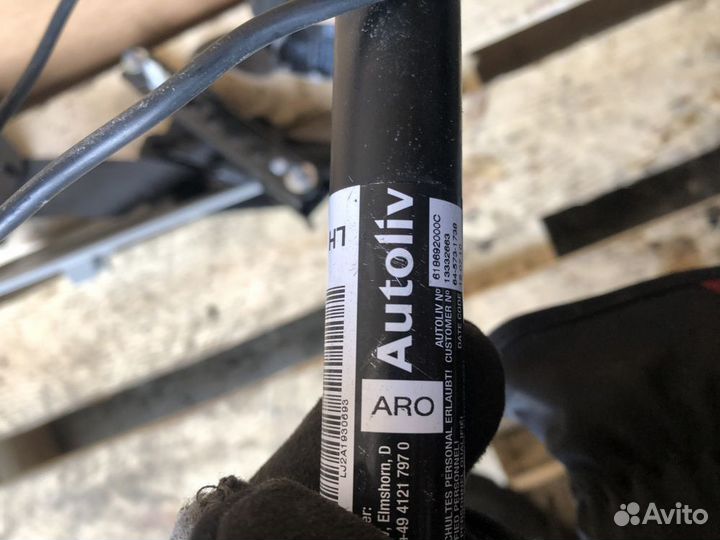 Ремень безопасности пиропатрон левый opel astra J