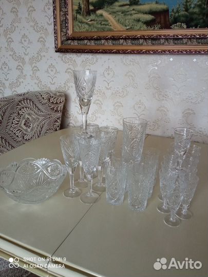 Фужеры, стаканы, рюмки СССР