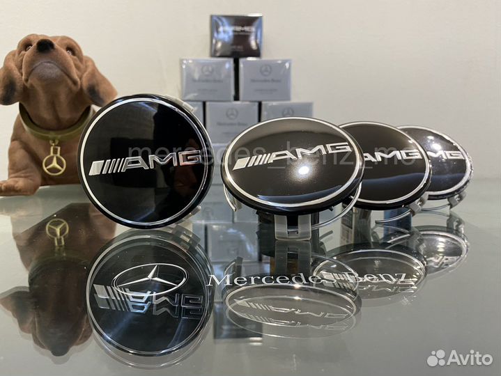 Колпачки ступицы AMG Mercedes Benz