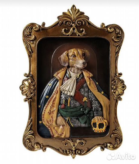 Картина винтаж Герцог пес