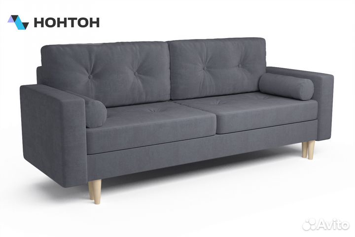 Диван тик-так Белфаст серый