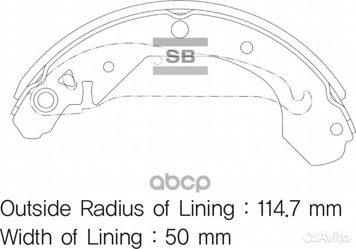 Колодки тормозные задние SA103 SA103 Sangsin brake