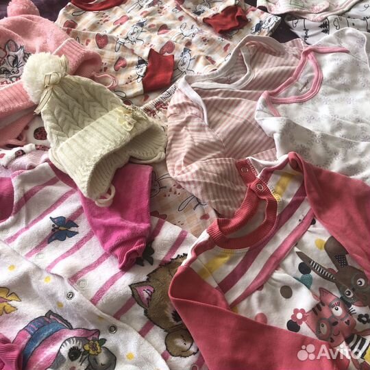 Вещи пакетом для девочки 0-1,5года
