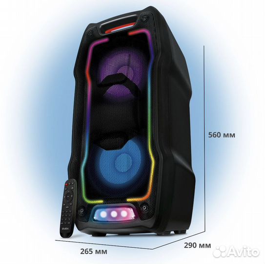 Колонка портативная беспроводная bluetooth sven