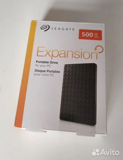 Внешний жёсткий диск HDD Seagate 500 гб, USB 3.0