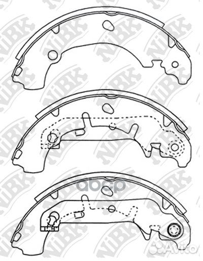 Колодки тормозные барабанные FN3421 NiBK
