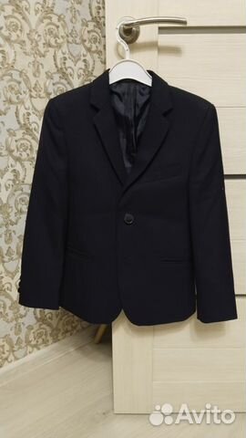 Пиджак черный размер 128