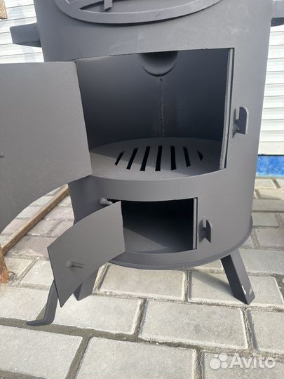 Печь для казана с трубой 10л,12л16л,22л