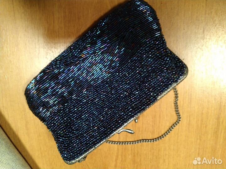 Старинная сумочка-клатч. Биссер