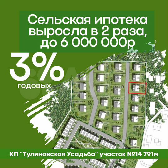 Участок 7,9 сот. (ИЖС)