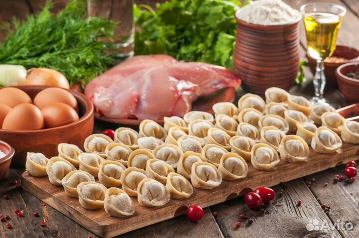 Ручная лепка пельмени 