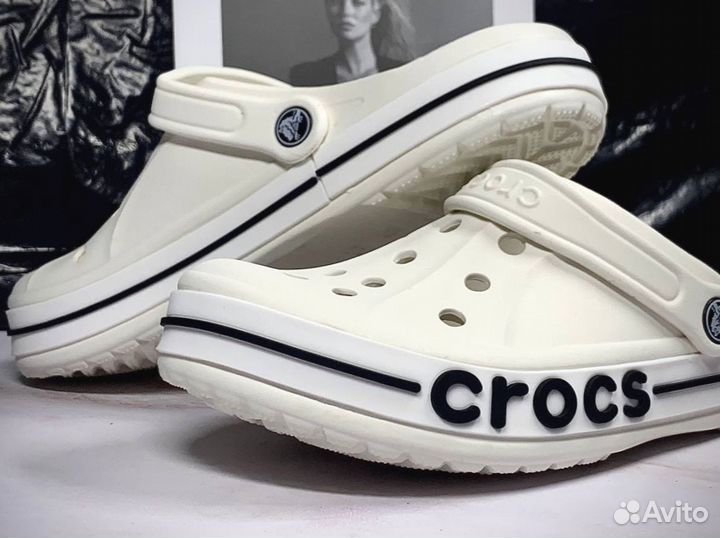 Crocs сабо женские белые