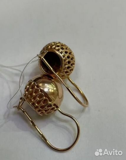 Золотые серьги 585